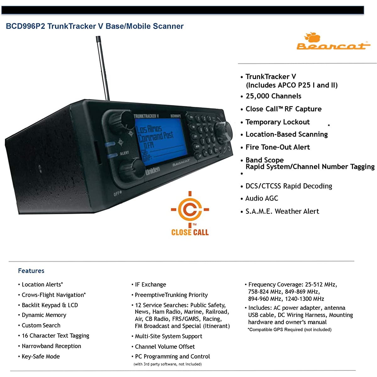 Uniden BCD996P2