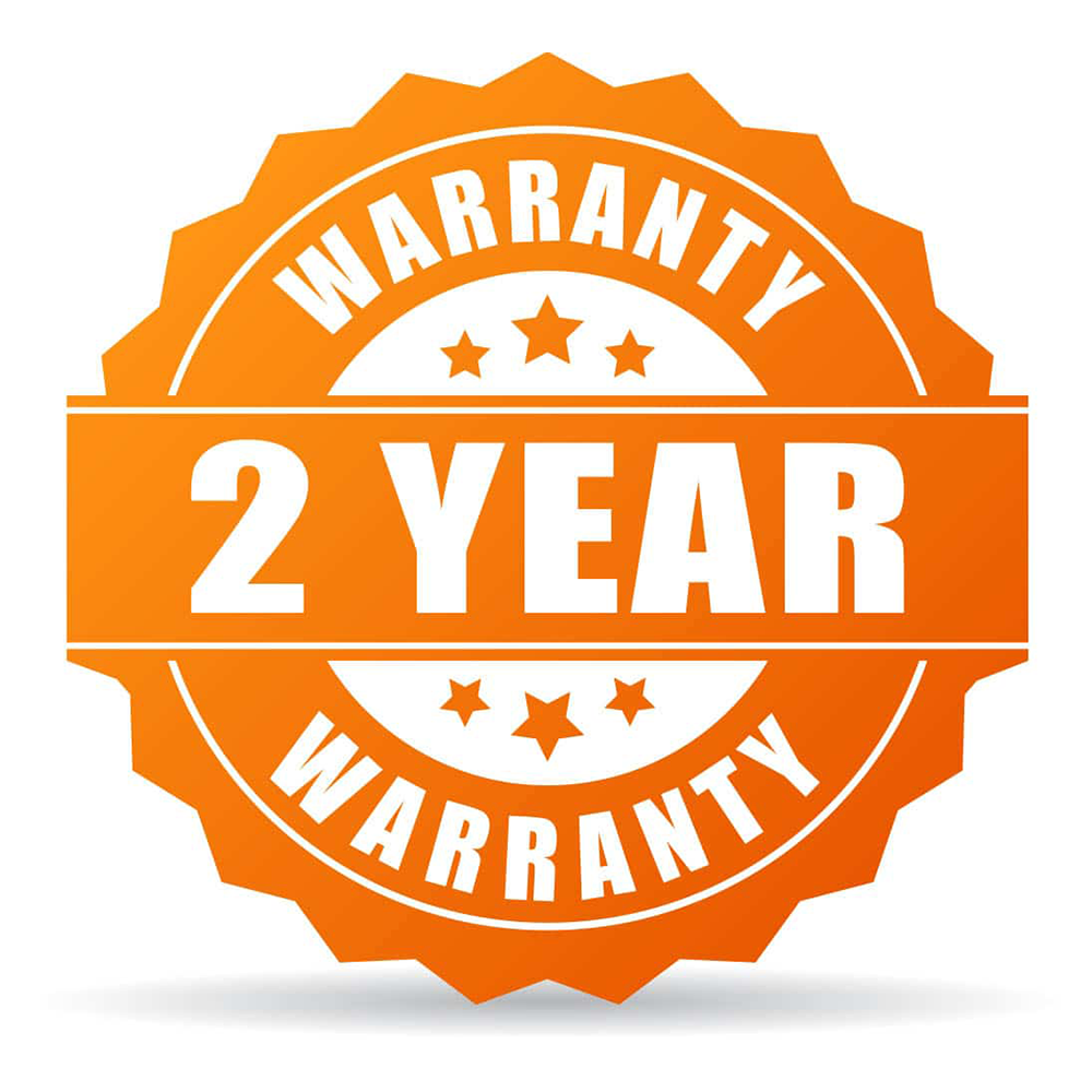 2 Year Warranty