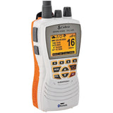 Cobra Marine DSC Floating VHF Marine Radio with Built-in GPS & Bluetooth\u00ae (White)