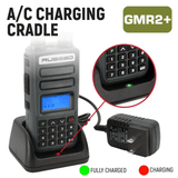 Rugged GMR2 PLUS GMRS and FRS Two Way Handheld Radio with Removable Antenna