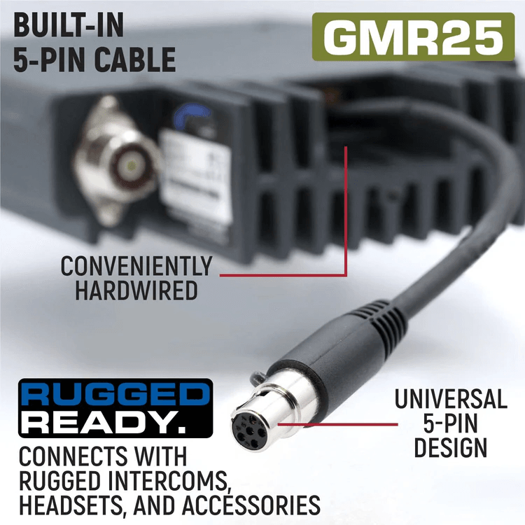 rugged radios rugged gmr25 waterproof gmrs mobile radio