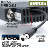 rugged radios rugged gmr25 waterproof gmrs mobile radio
