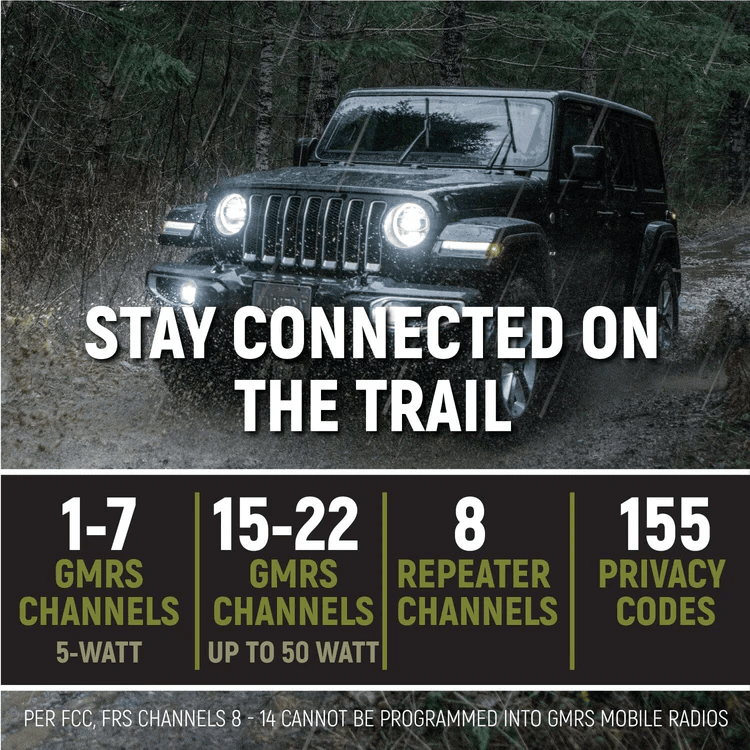 rugged radios rugged gmr25 waterproof gmrs mobile radio