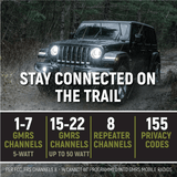 rugged radios rugged gmr25 waterproof gmrs mobile radio