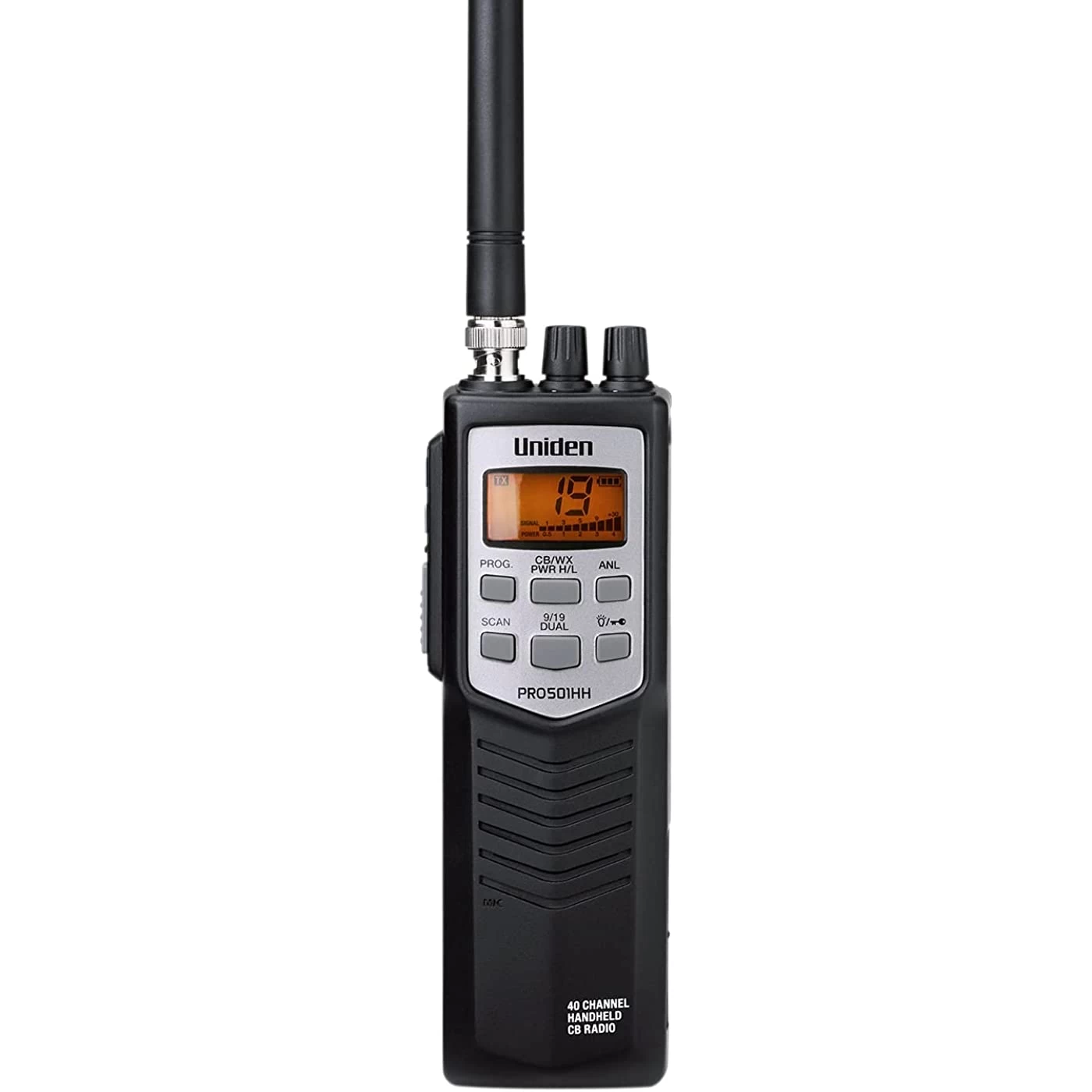 Uniden PRO501TK Pro-Series 40-Channel Portable Handheld CB Radio, Two-Way  Emergency Radio, includes High-Gain Magnet Mount Antenna, Auto Noise